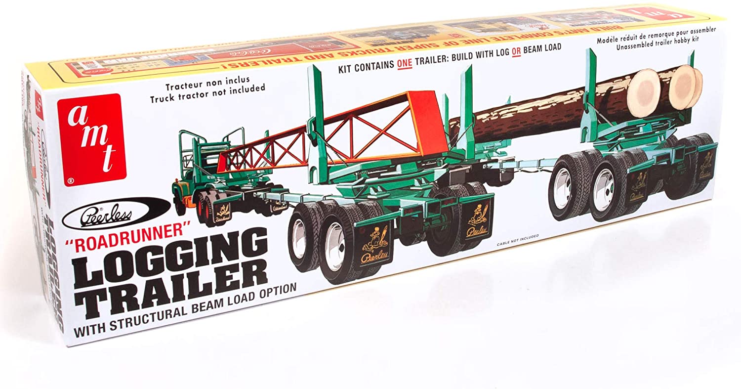 AMT 1103/06 1/25 Peerless Logging Trailer