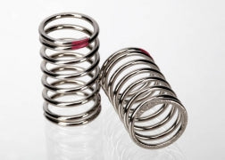 TRAXXAS 7244A Spring, shock nickel finish GTR 2.77 rate pink 1 pair