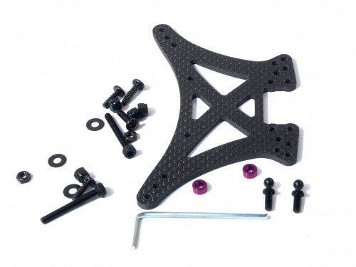 HPI 73097 Rear Shock Tower Woven Graphite *DISC*