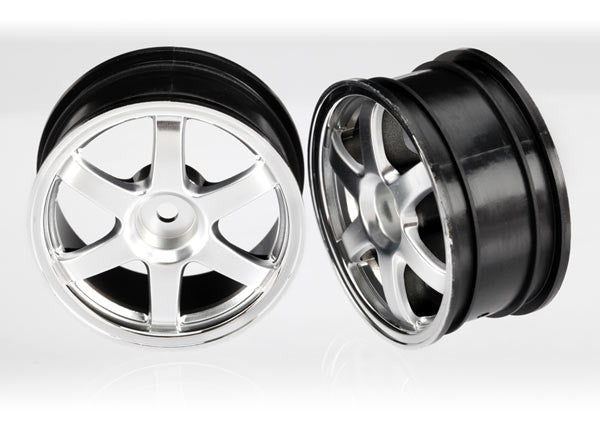 TRAXXAS 7374X Wheels Volk Racing TE37 Satin Chrome/Chrome (2)