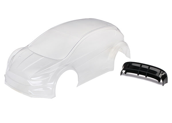 TRAXXAS 7412 Body, Ford Fiesta ST Rally clear requires painting / decal sheet