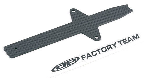 ASSOCIATED 7452 T4 Woven carbon battery strap with sticker; B4.1