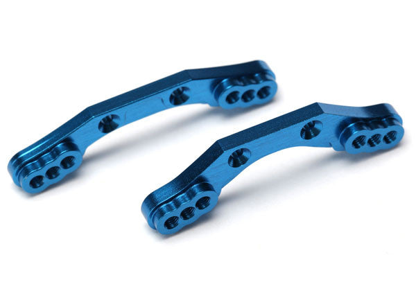 TRAXXAS 7537X Shock towers, front & rear, 6061-T6 aluminum (blue-anodized)