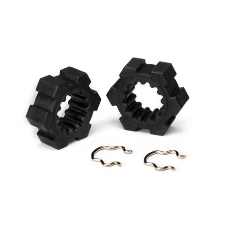 TRAXXAS 7756 Wheel Hubs Hex & clips *DISC