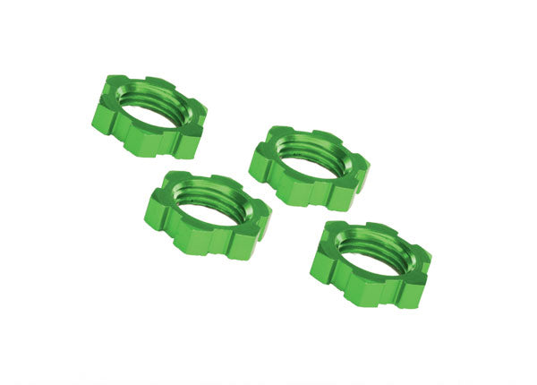 TRAXXAS 7758G X-Maxx 17mm Splined Wheel Nut Green