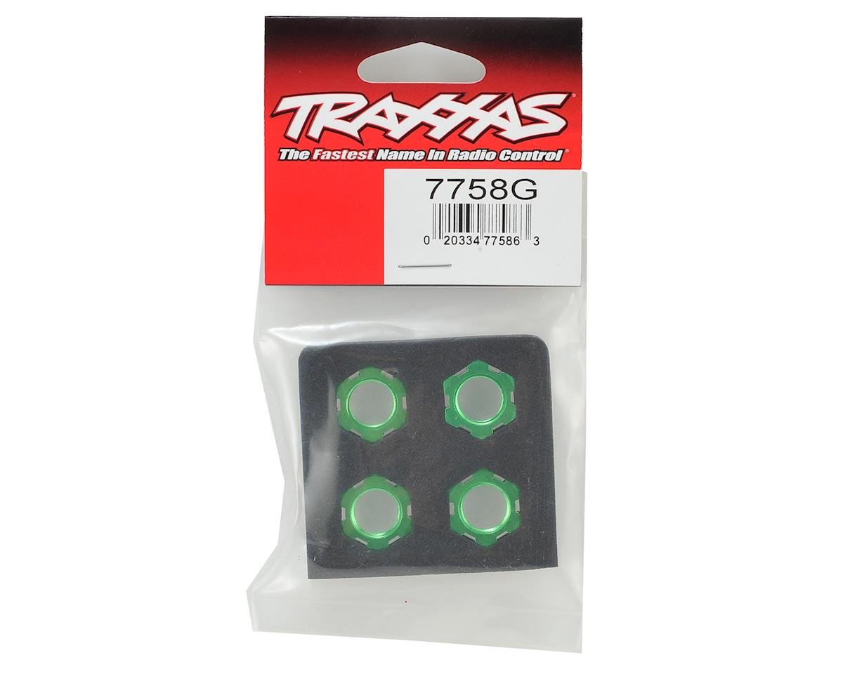 TRAXXAS 7758G X-Maxx 17mm Splined Wheel Nut Green