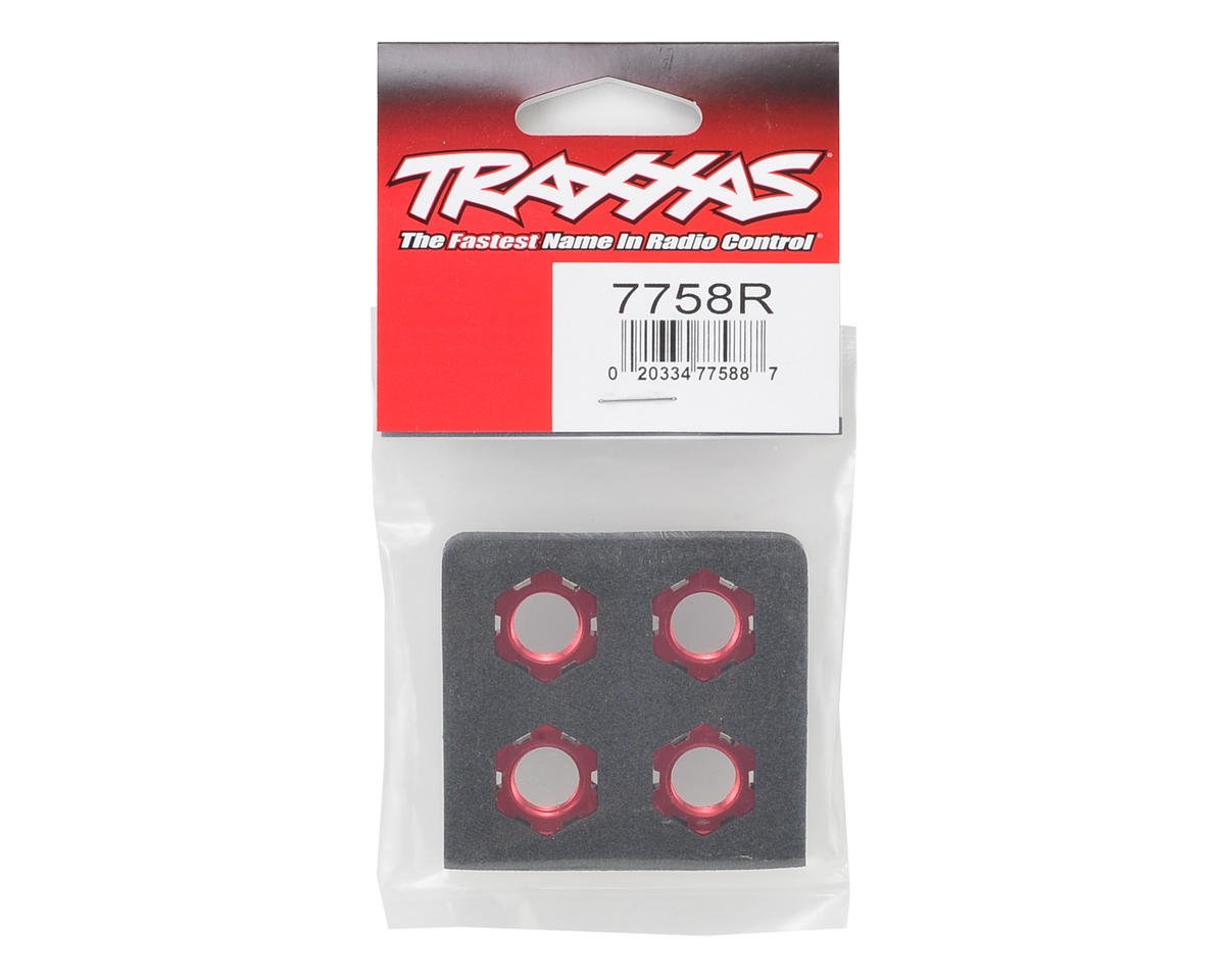 TRAXXAS 7758R X-Maxx 17mm Splined Wheel Nut Red