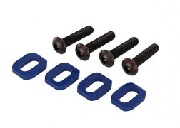 TRAXXAS 7759 Washers Motor Mount Aluminum Blue-Anodized (4)