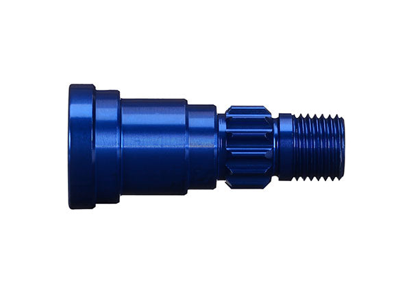 TRAXXAS 7768 Stub axle, aluminum (blue-anodized) (1) (for use only with #7750X driveshaft)