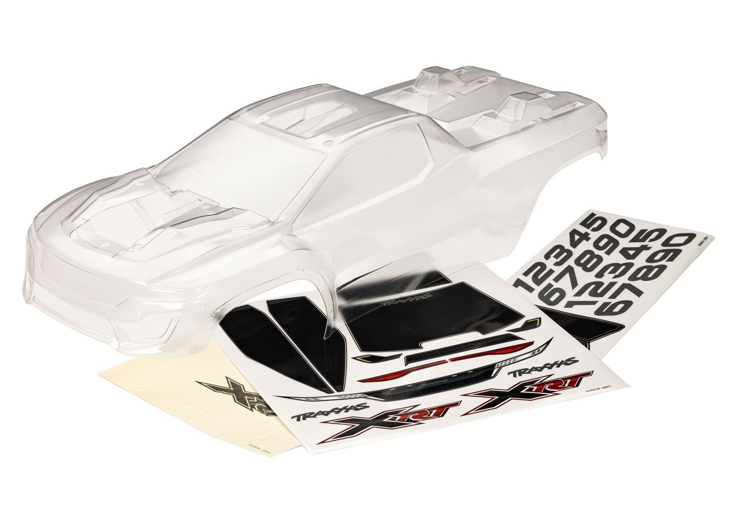 TRAXXAS 7812 Body, XRT™ (clear, untrimmed, requires painting)/ window masks/ decal sheet