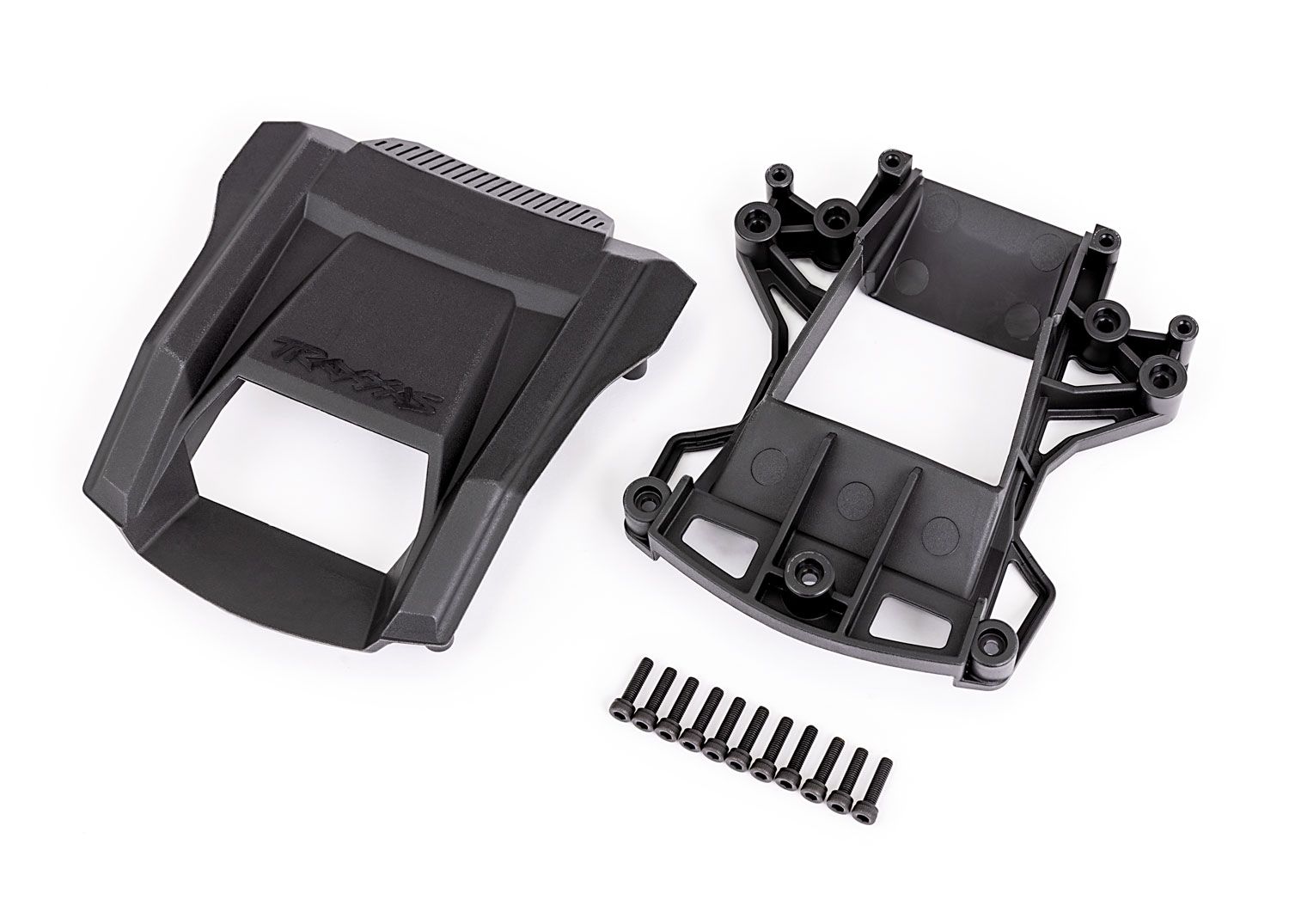 TRAXXAS 7814 Skid pads (hood scoop)/ mount/ 3x12mm CS (11) (attaches to #7812 body)