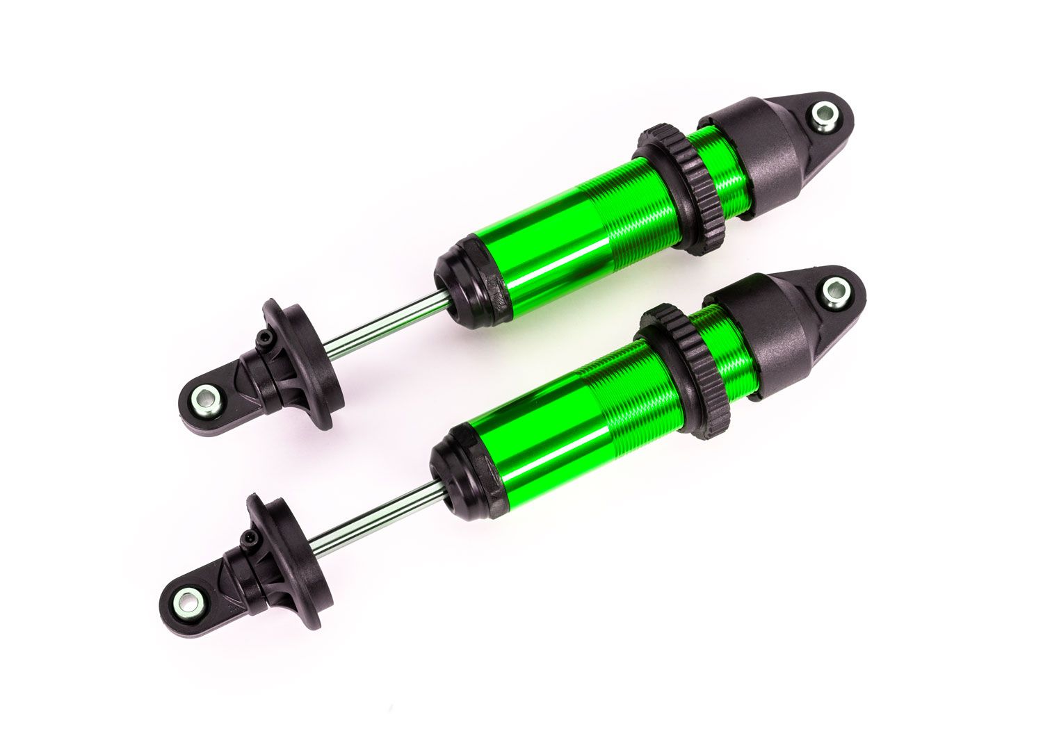 TRAXXAS 7861G Shocks, GTX, medium (aluminum, green-anodized) (fully assembled w/o springs) (2)