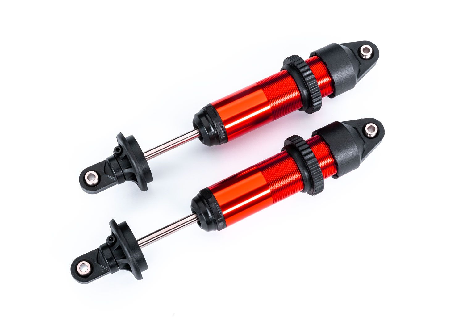 TRAXXAS 7861R Shocks, GTX, medium (aluminum, red-anodized) (fully assembled w/o springs) (2)
