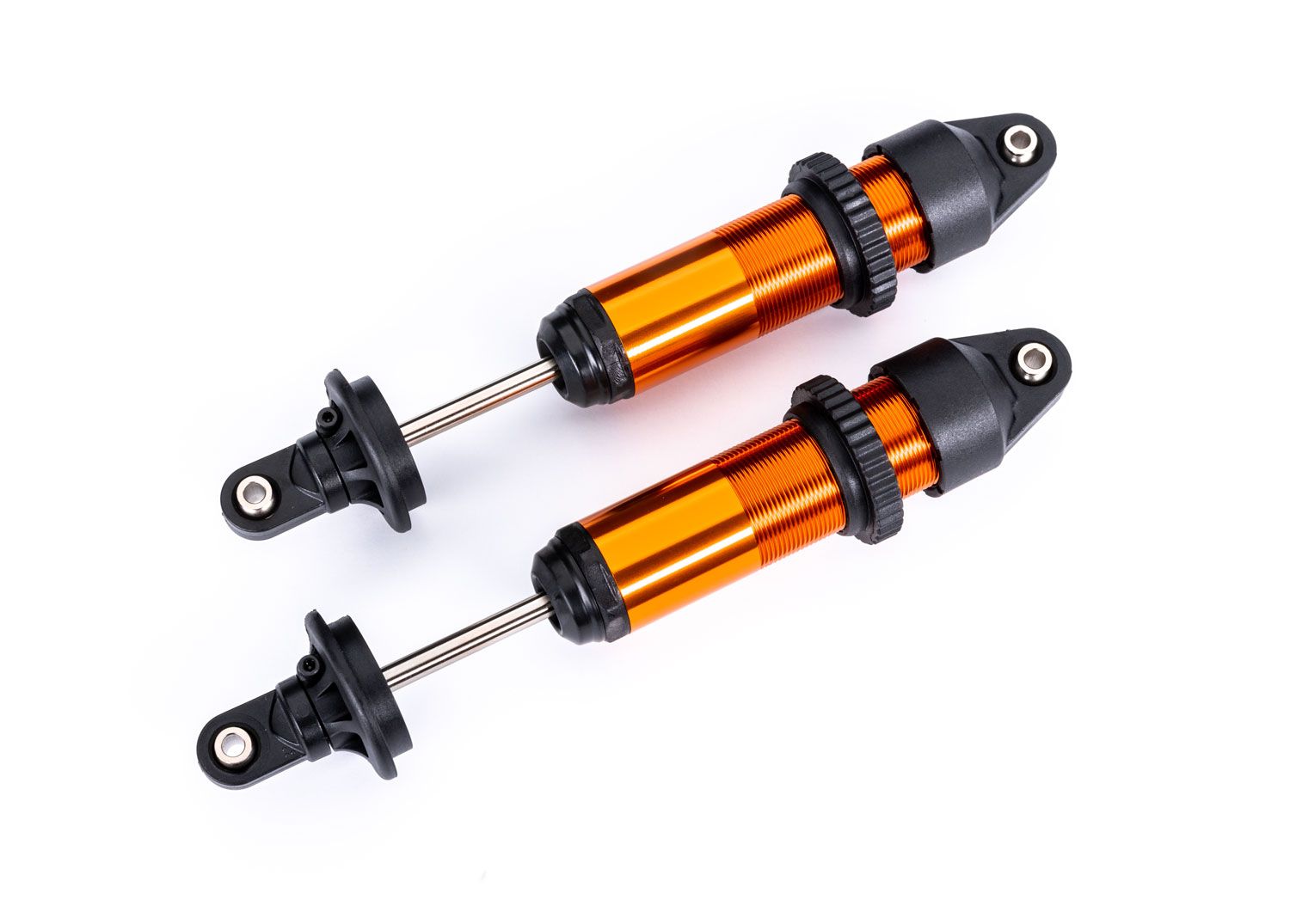 TRAXXAS 7861T Shocks, GTX, medium (aluminum, orange-anodized) (fully assembled w/o springs) (2)