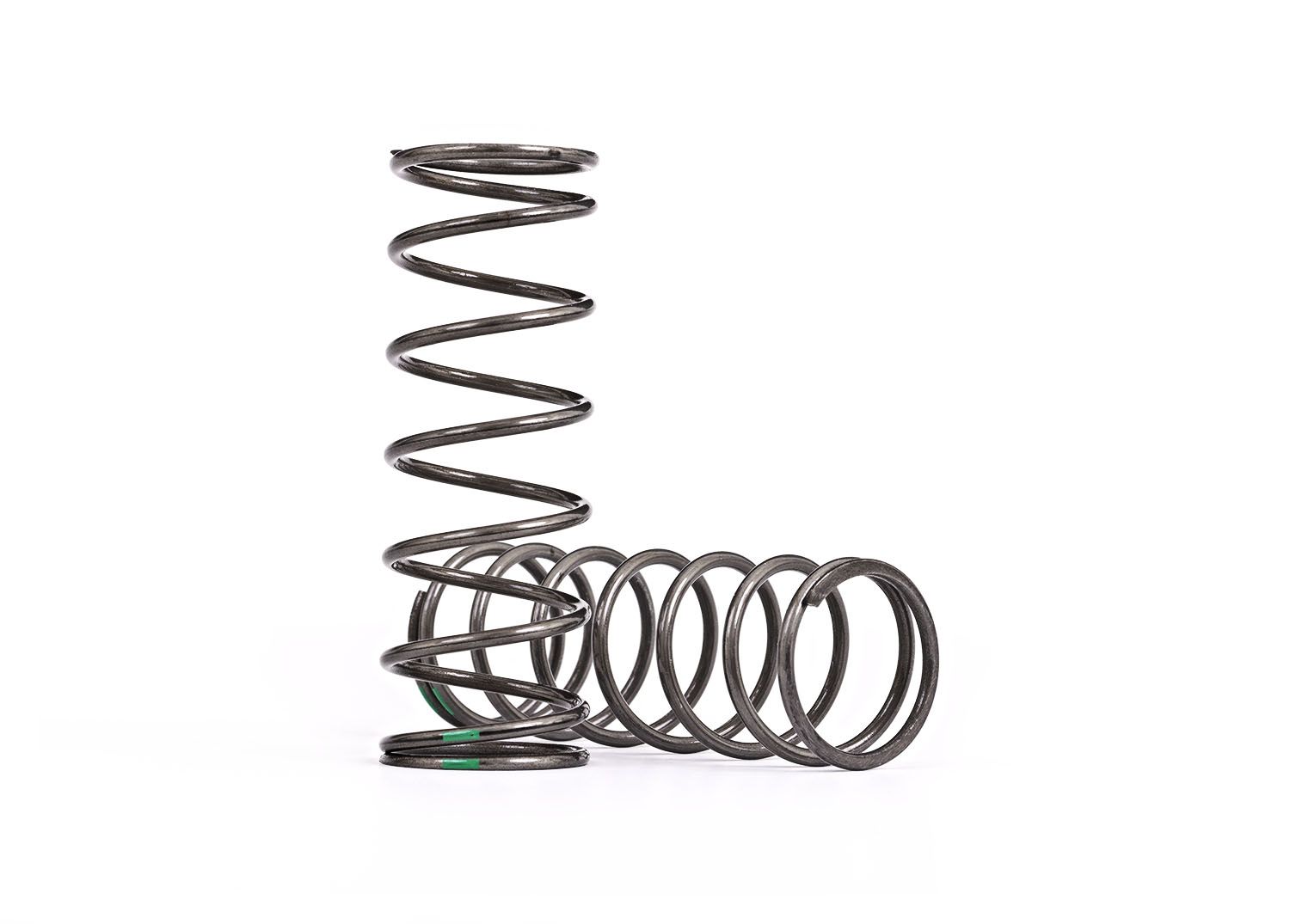 TRAXXAS 7864 Springs, shock, medium (natural finish) (GTX) (3.141 rate, green stripe) (2)