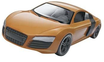 REVELL 85-1687 1/24 Audi R8 Orange Build/Play SnapTite