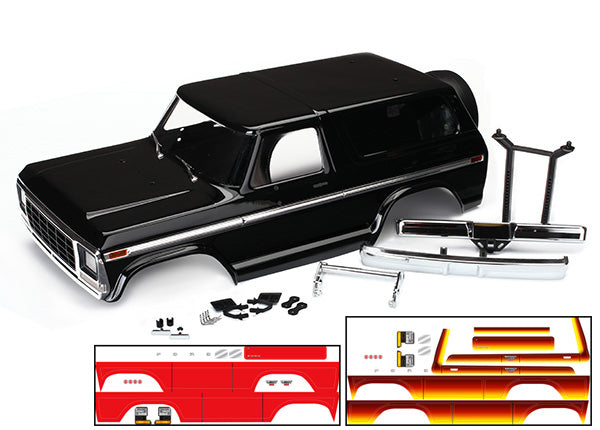 TRAXXAS 8010X TRX-4 Ford Bronco Complete Body Kit Black 312mm / 12.3"