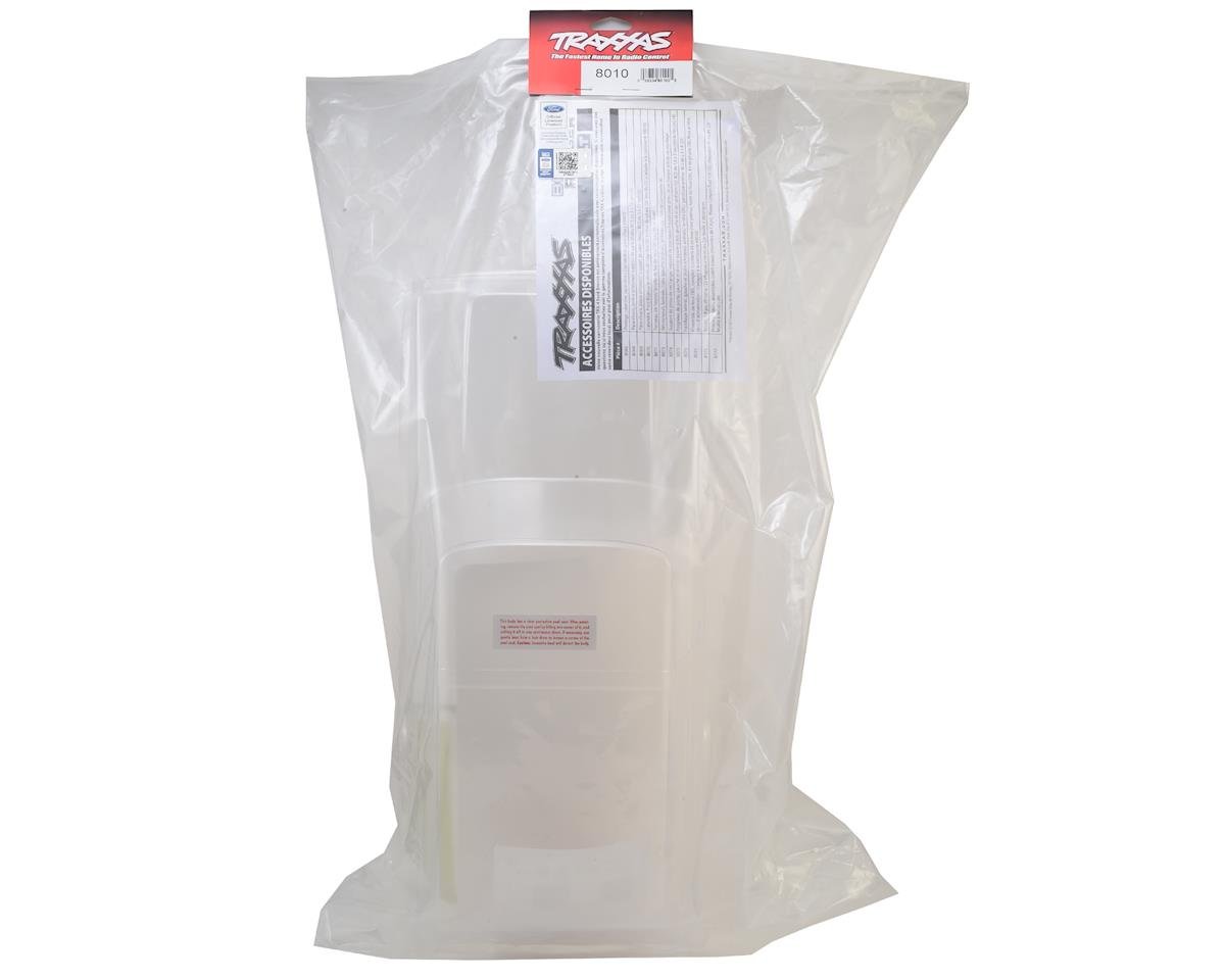 TRAXXAS 8010 Lexan Body Ford Bronco (clear, requires painting)/ decals/ window masks/ tailgate panel insert/ adhesive foam tape (2)