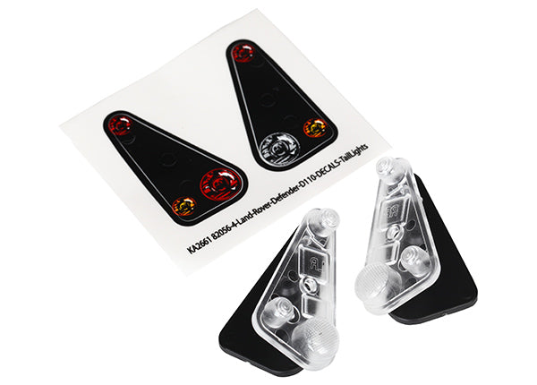 TRAXXAS 8014 Tail Light Housing (2) Lens (2) Decals Left & Right