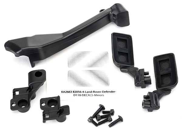 TRAXXAS 8020 TRX-4 Land Rover Defender Mirrors, side left and right snorkel mounting hardware