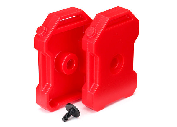 TRAXXAS 8022 TRX-4 Fuel Canisters Red (2) Screw Pin