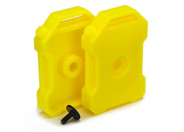 TRAXXAS 8022A TRX-4 Fuel Canisters Yellow (2) with Screw Pin