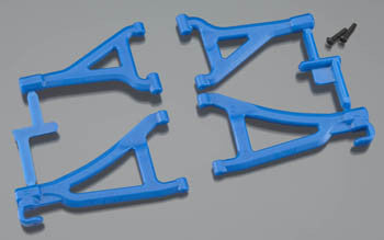 RPM 80695 Front Upper/Lower A-Arms for Traxxas 1/16 E Revo Blue