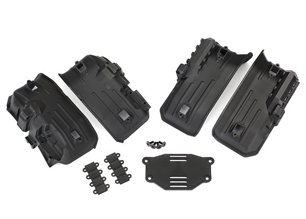 TRAXXAS 8072 Fenders, inner, front &amp; rear (2 each)/ rock light covers (8)/ battery plate/ 3x8 flathead screws (4)