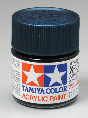 TAMIYA 81013 X-13 Acrylic Gloss Metal Blue 3/4 oz