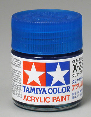 TAMIYA 81023 X-23 Acrylic Clear Blue 3/4 oz