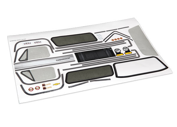 TRAXXAS 8131 Decal sheet, Chevrolet Blazer 1979