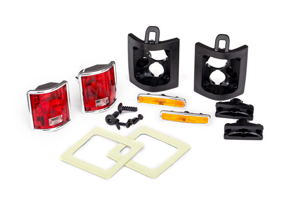 TRAXXAS 8135 Tail lights, left & right (assembled)/ tail light retainers, left & right/ side marker lights (assembled) (2)/ side marker retainers (2)/ mounting tape (2)/ 1.6x5 BCS (self-tapping) (4)/ 2.6x8 BCS (2) (fits #8130 body)