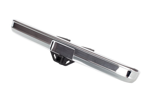 TRAXXAS 8136 Bumper, rear (chrome)/ bumper mount/ 3x8 BCS (2)