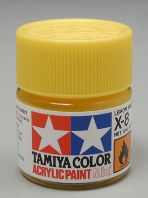 TAMIYA 81508 X-8 Acrylic Mini Lemon Yellow 1/3 oz