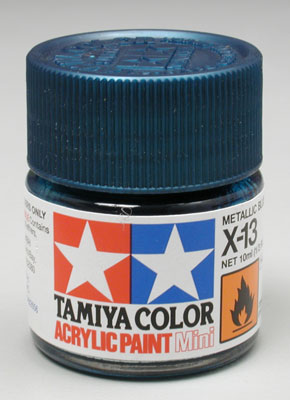 TAMIYA 81513 X-13 Acrylic Mini Metallic Blue 1/3 oz