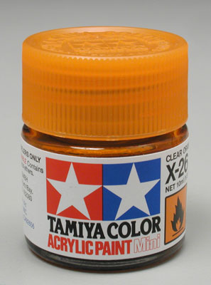 TAMIYA 81526 X-26 Acrylic Mini clear Orange 1/3 oz