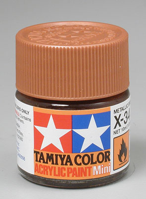 TAMIYA 81534 X-34 Acrylic Mini Metallic Brown 1/3 oz