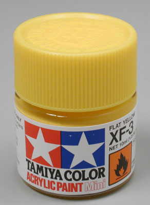 TAMIYA 81703 XF-3 Acrylic Mini XF3 Flat Yellow 1/3 oz
