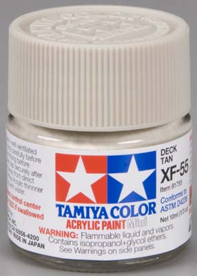 TAMIYA 81755 XF-55 Acrylic Mini Deck Tan 1/3 oz