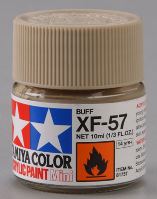 TAMIYA 81757 XF-57 Acrylic Mini XF57 Buff 1/3 oz