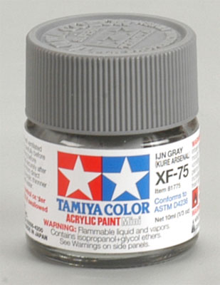 TAMIYA 81775 XF-75 Acrylic Mini IJN Gray Kure Arsenal 1/3 oz
