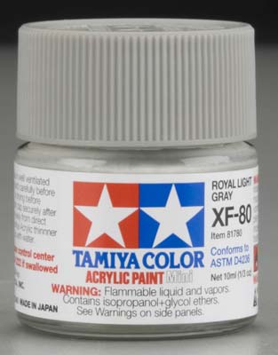 TAMIYA 81780 XF-80 Acrylic Mini British Navy Gray 1/3 oz