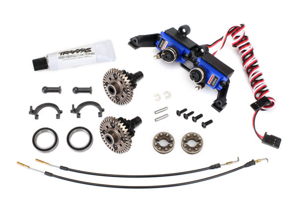 TRAXXAS 8195 Differential, locking, front and rear (assembled) (includes T-Lock cables and servo)