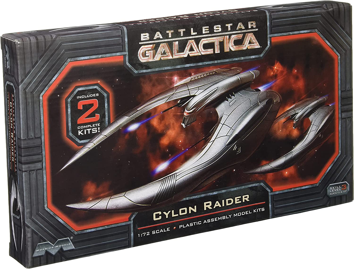 MOEBIUS 959 1/72 Battlestar Galactica Cylon Raider (2 Pack)