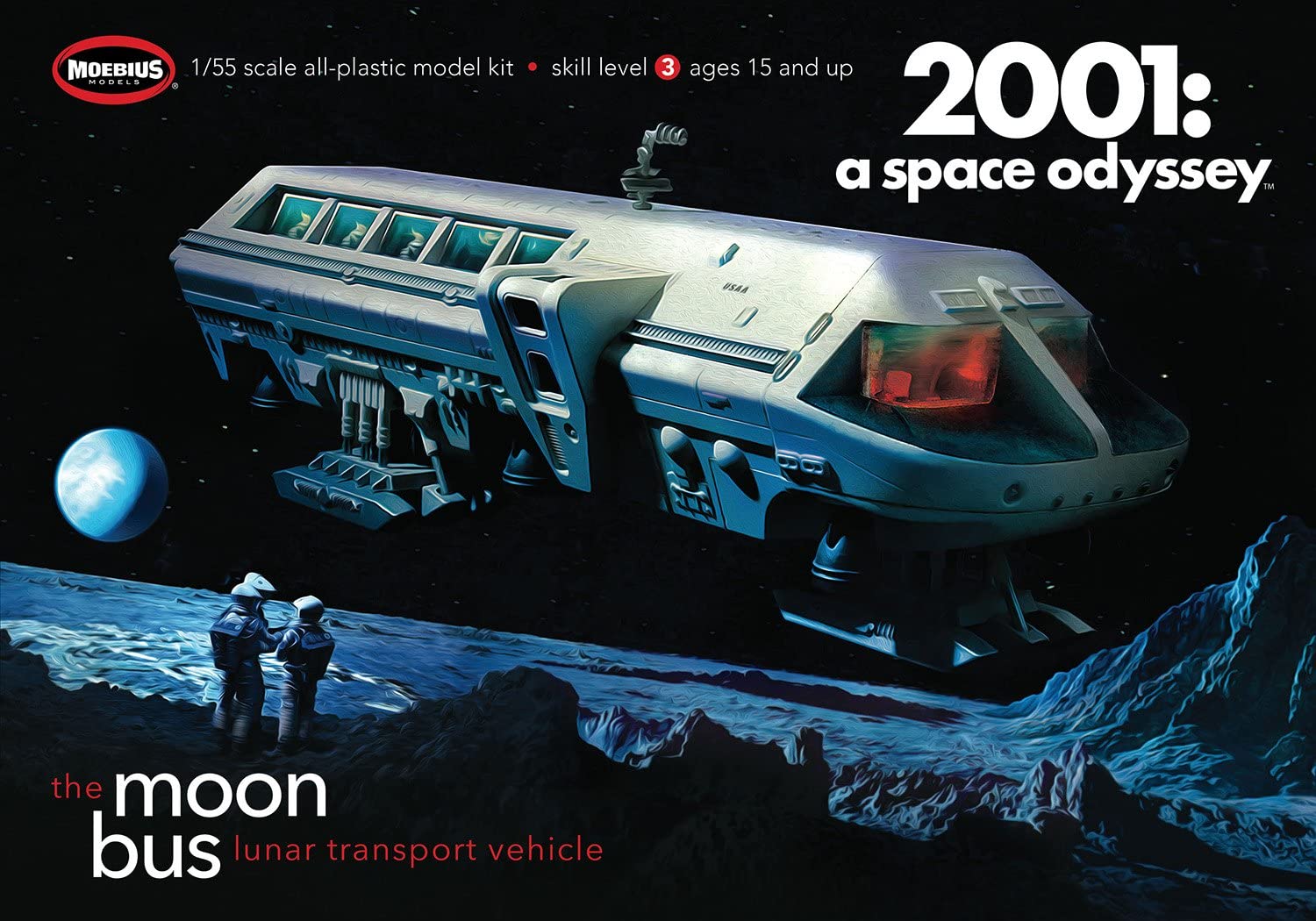 MOEBIUS 2001-1 1/55 2001 Moon Bus Model