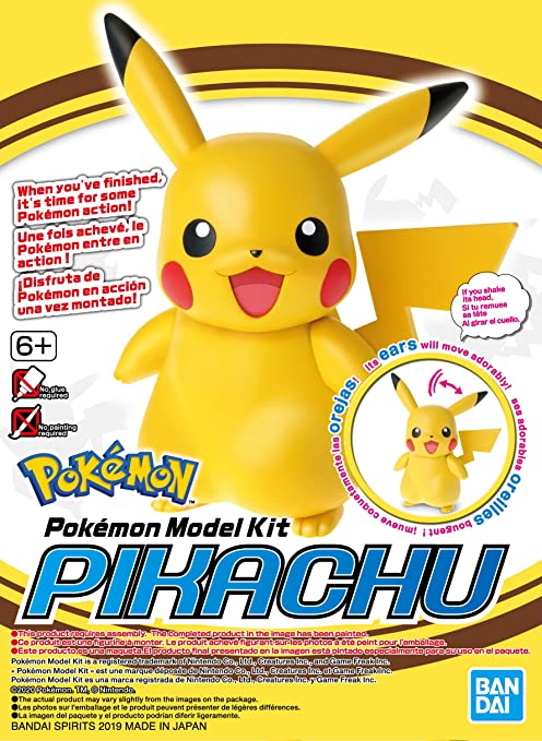 BANDAI 2487421 Pikachu "Pokemon", Bandai Pokemon Model Kit