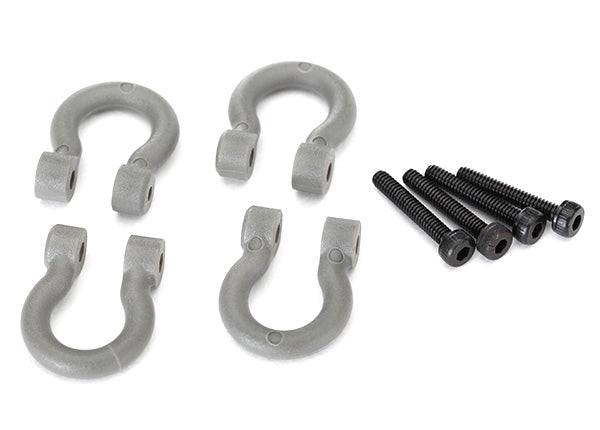 TRAXXAS 8234 Bumper D-Rings Grey Front or Rear 2.0x12 CS