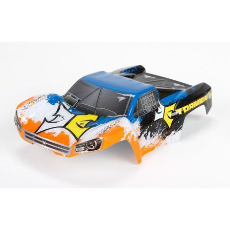 ECX ECX200003 1/24 Body Set, Painted, Black/Orange Torment