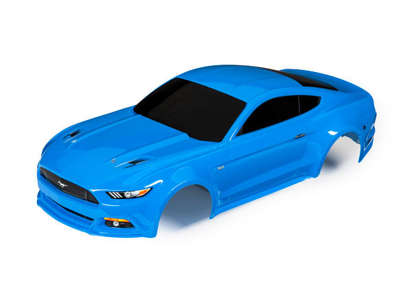 TRAXXAS 8312A Body, Ford Mustang, Grabber Blue (painted, decals applied)