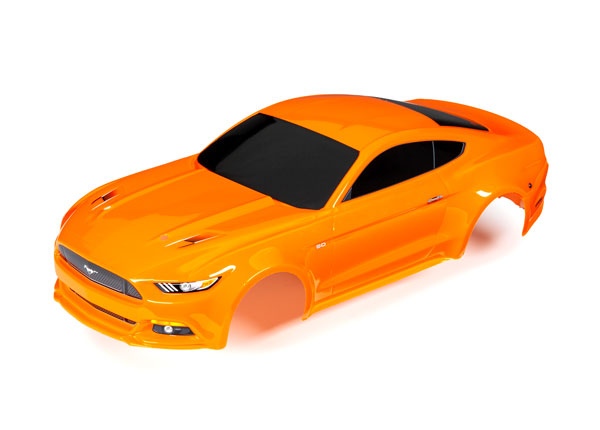 TRAXXAS 8312T Body, Ford Mustang, orange (painted, decals applied)